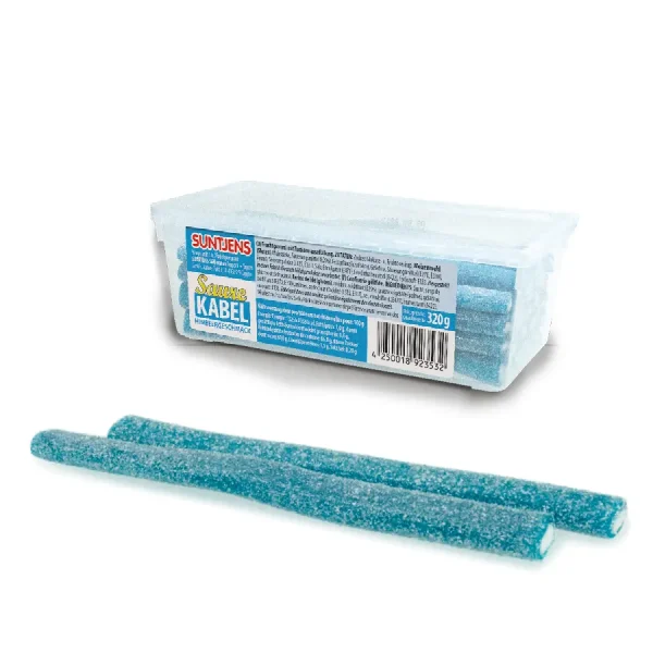 Saure Kabel mit Himbeergeschmack