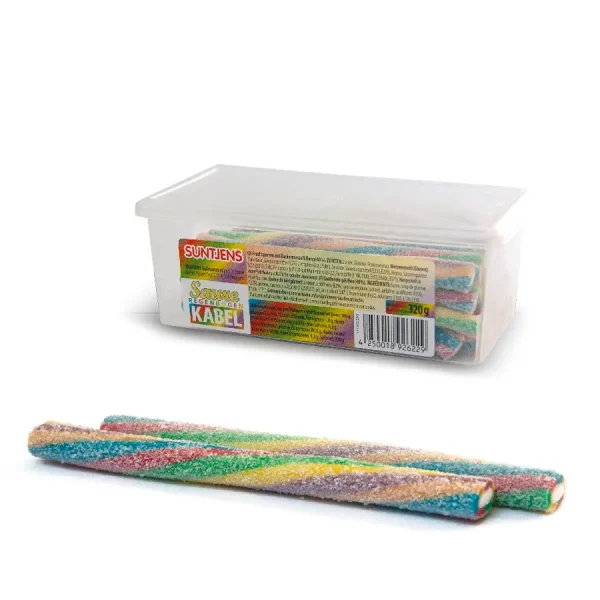 Saure Regenbogen Kabel - Erdbeer-& Vanillegeschmack